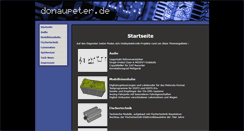 Desktop Screenshot of donaupeter.de